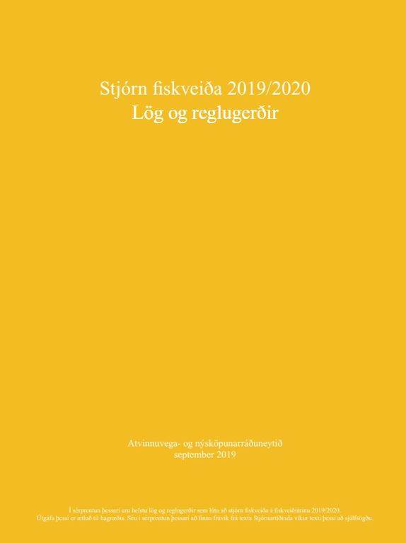 Stjórn fiskveiða 2019/2020 - mynd